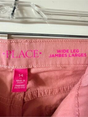 Children's Place Girl’s Wide Leg Pink Pants